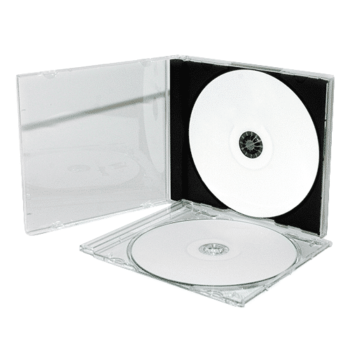 Double CD - Boîtier + Plateau noir, Jewel Case Boîtier CD