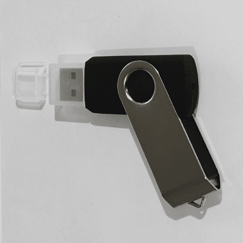 Boîtier transparent pour 2 clés USB