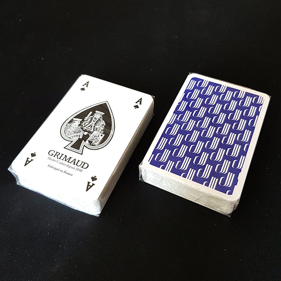 Boîte à tiroirs pour 2 jeux de cartes à jouer Bridge/Poker (avec aimant,  ruban)